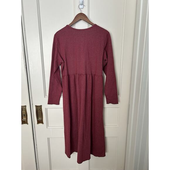 Vermont Country Store Reversible Peasant Dress Womens Size Medium Red Green - Picture 2 of 8